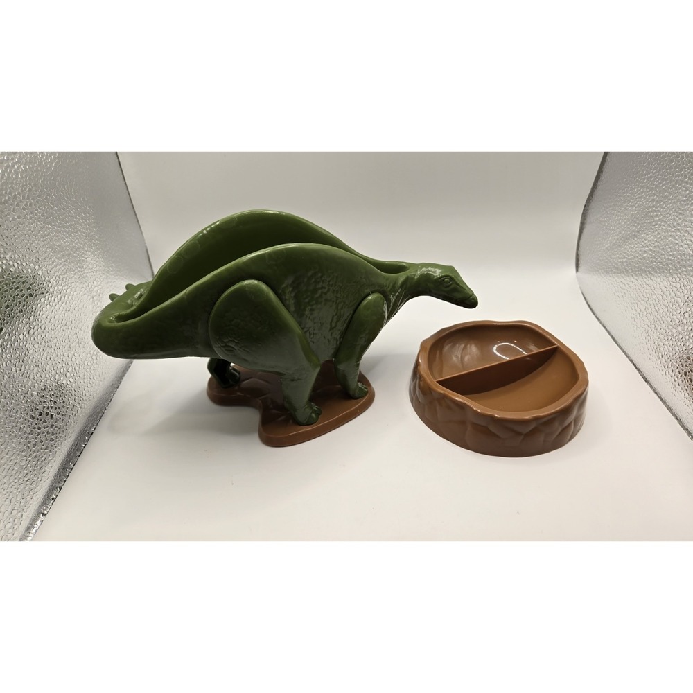 Barbuzzo Dinosaur Chip Dip Serving Bowl Set Green Dino Party Snack Taco Server